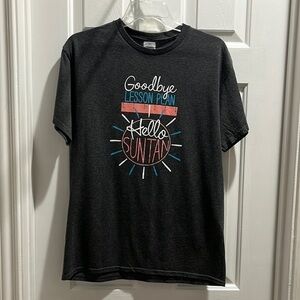 “Goodbye Lesson Plan” Teacher retirement T-Shirt Size Medium